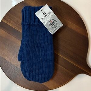Kootney Chunky Knit Mitts Light Navy S/M